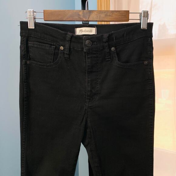 Madewell Black 10" High Rise Skinny Jeans Size 27 - Picture 3 of 7